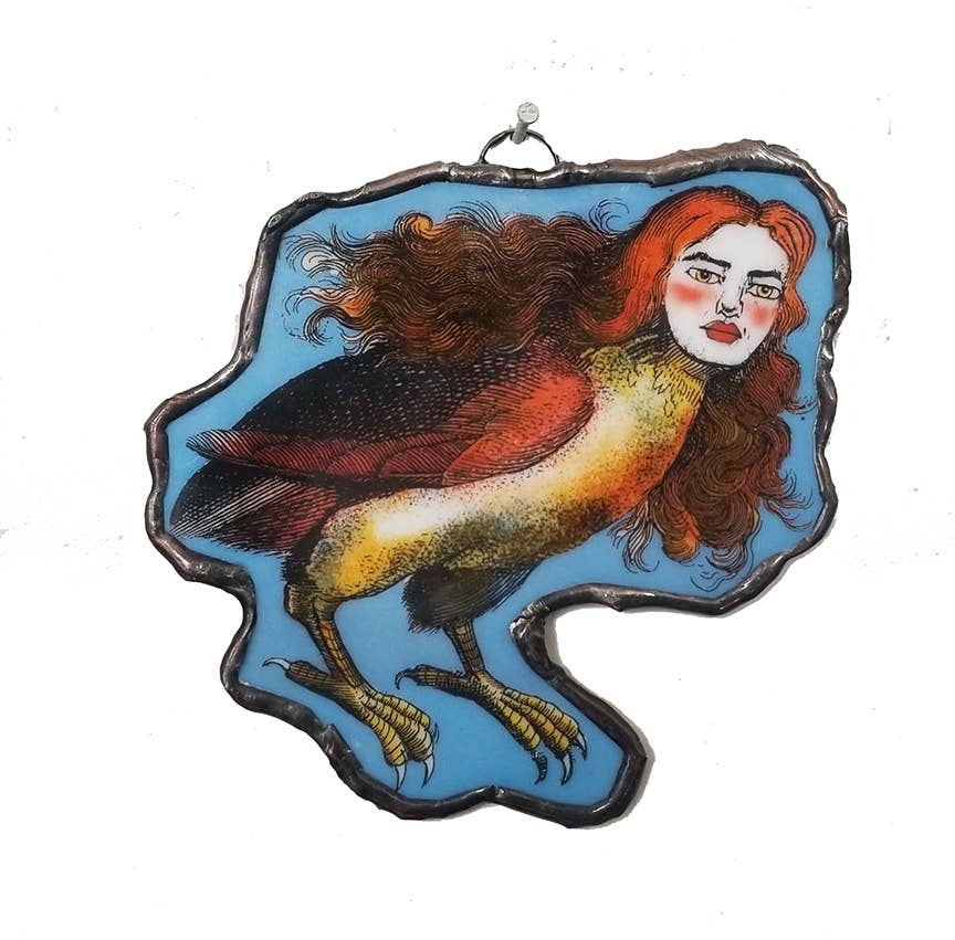 Sparrow Lady Glass Petite Art