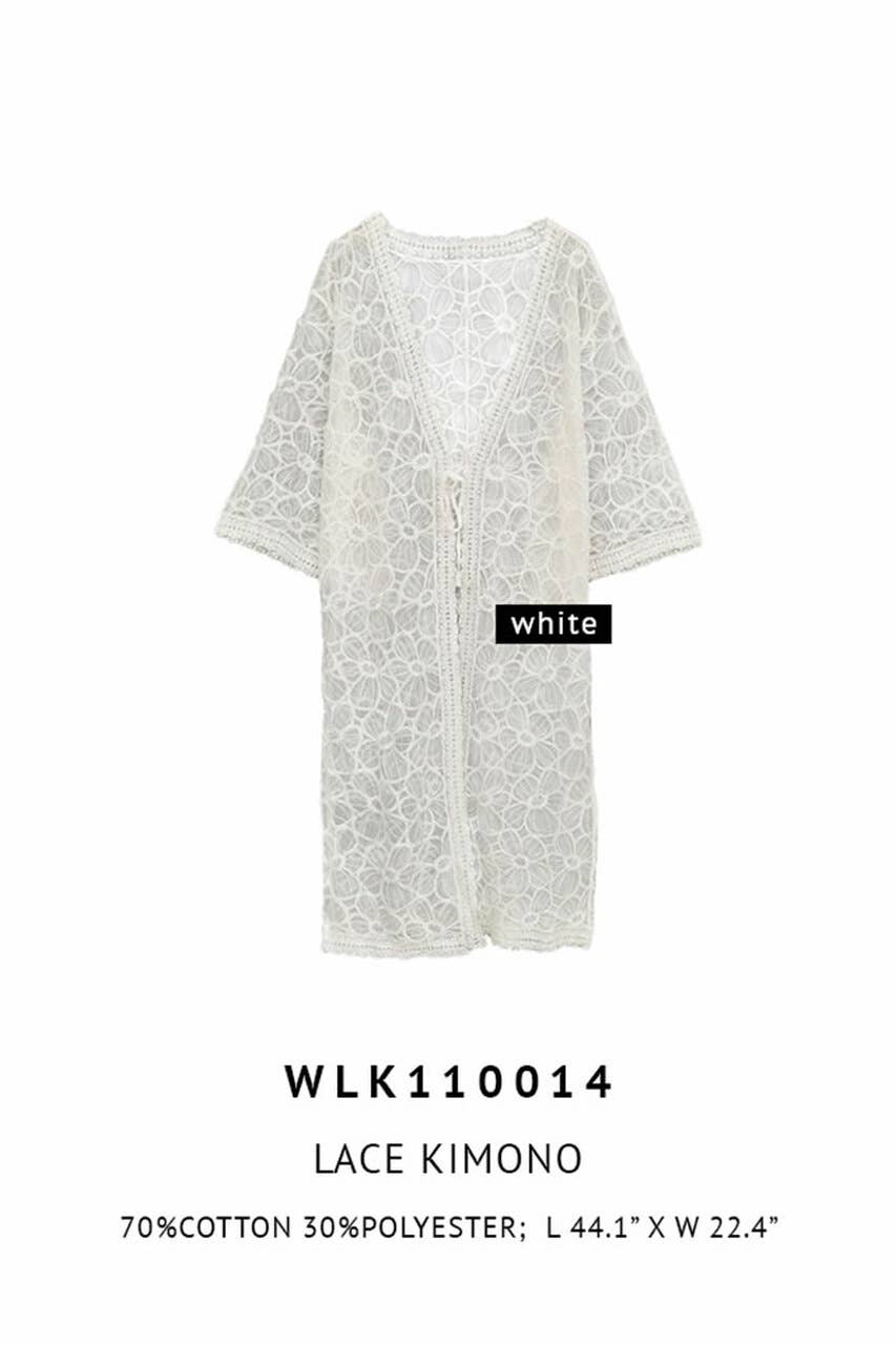 Floral Lace Summer Kimono Cover Up