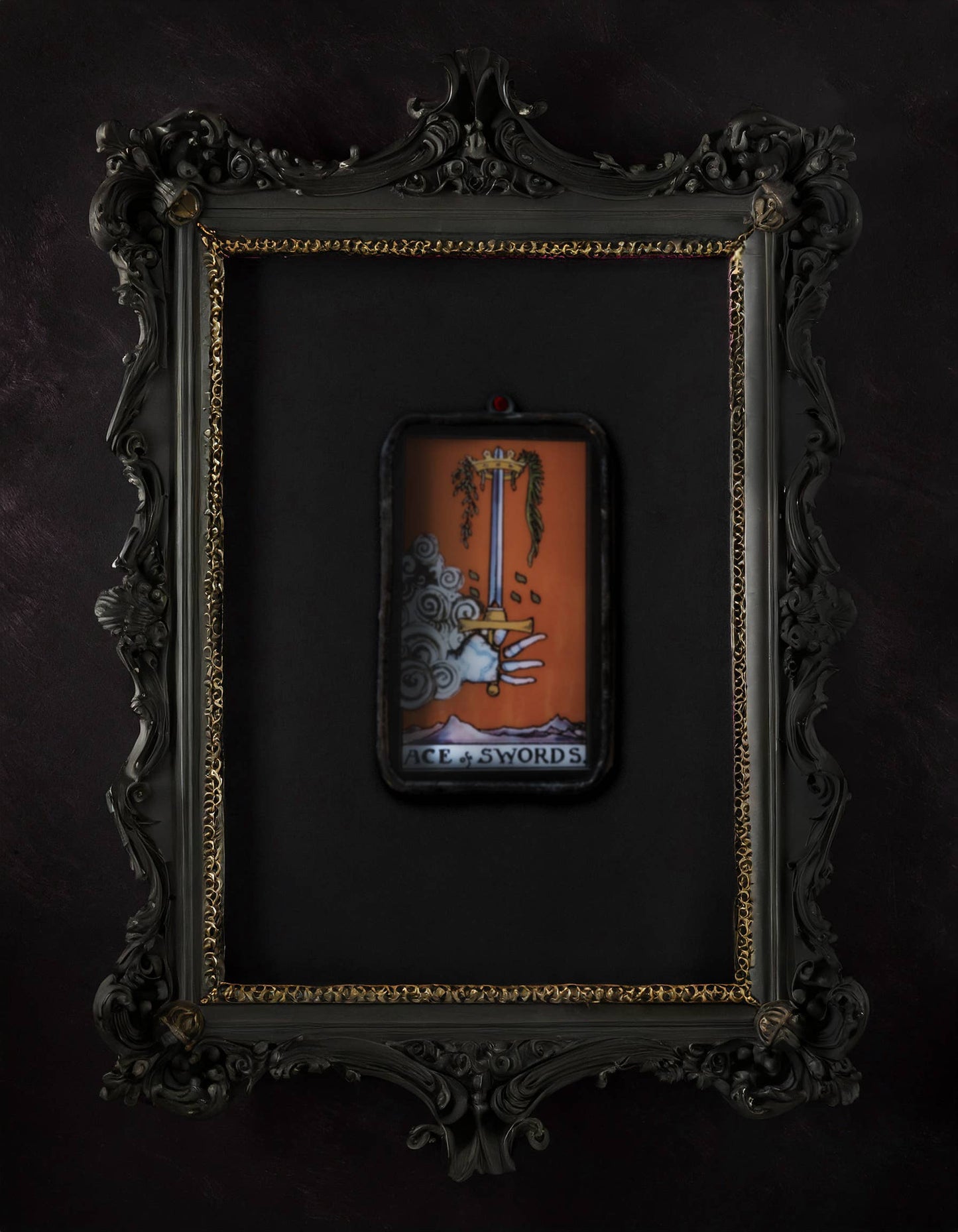 The Ace of Swords| Tarot | Glass | Ornament | Witch | Art