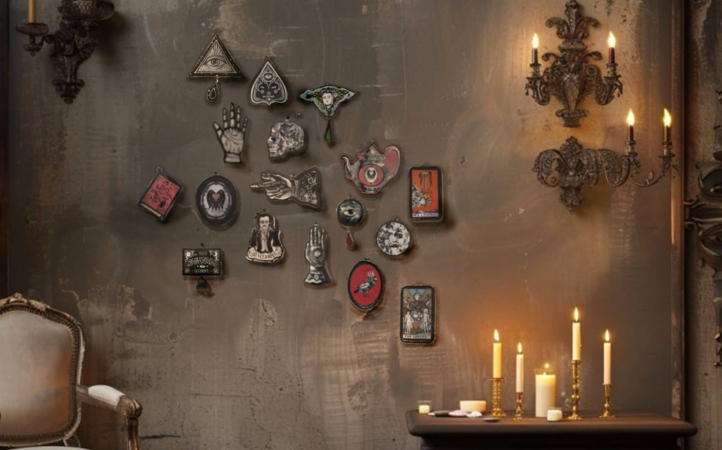 The High Priestess Tarot Card | Glass | Halloween Ornament