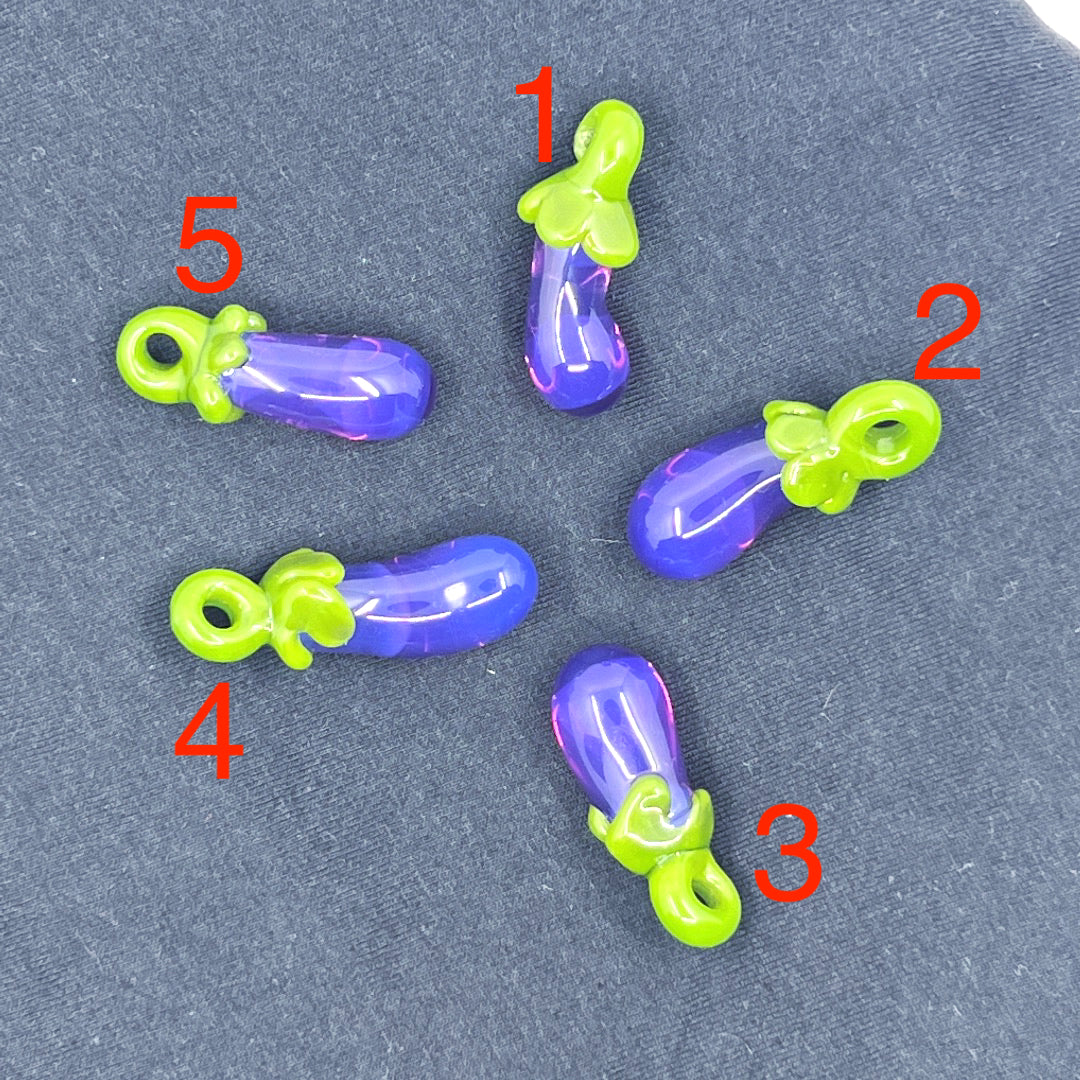 Ancient_Glastronaut - Eggplant Pendants