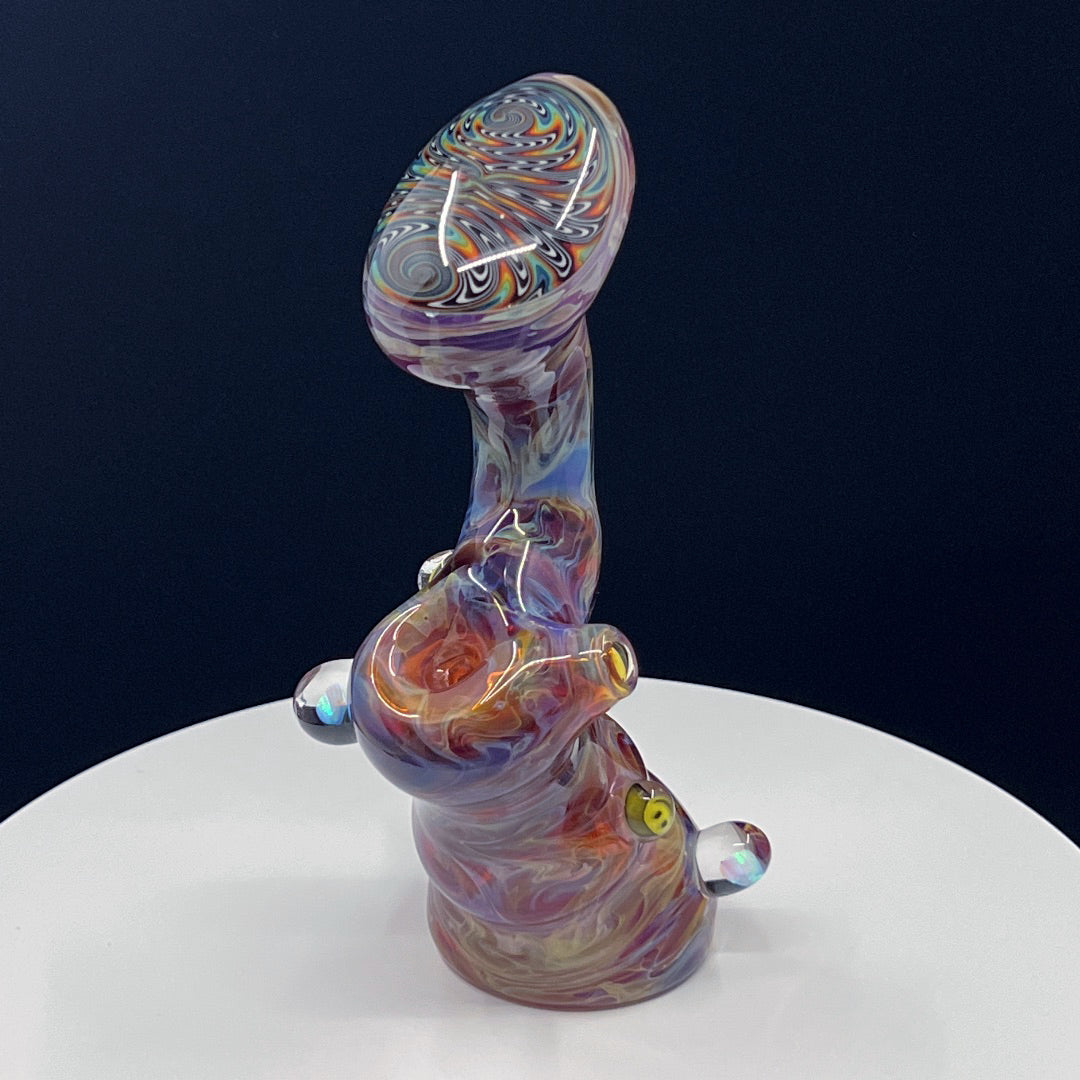 Duanerayglass Amber Purple Bubbler