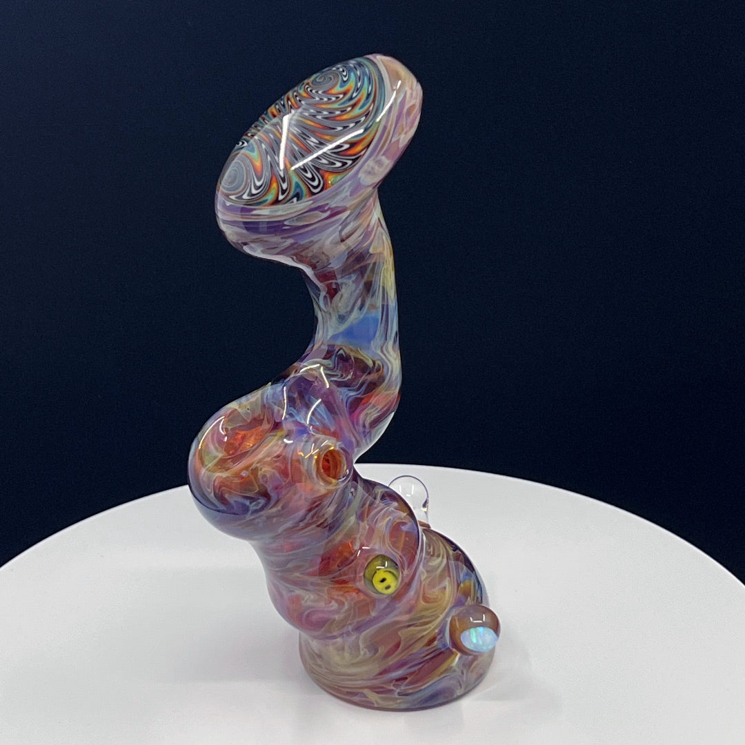 Duanerayglass Amber Purple Bubbler