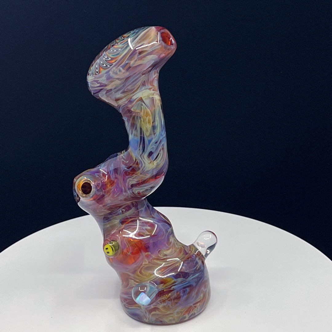 Duanerayglass Amber Purple Bubbler