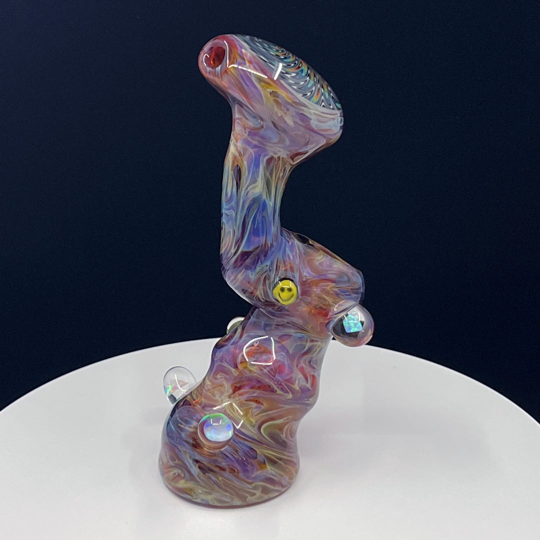 Duanerayglass Amber Purple Bubbler