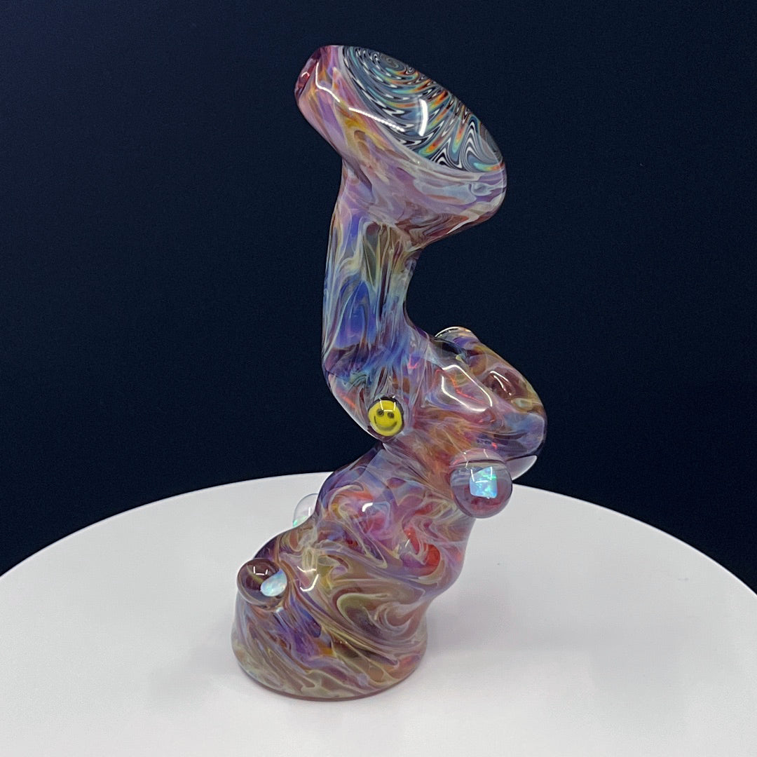 Duanerayglass Amber Purple Bubbler