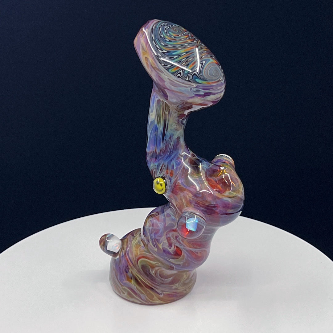 Duanerayglass Amber Purple Bubbler