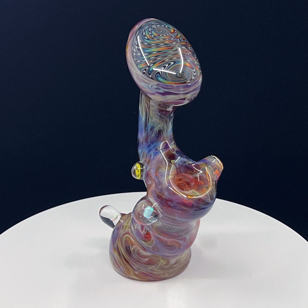 Duanerayglass Amber Purple Bubbler