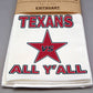 Texas Vs. All Y'all - 16" x 24" Waffle Weave Tea Towel