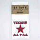 Texas Vs. All Y'all - 16" x 24" Waffle Weave Tea Towel