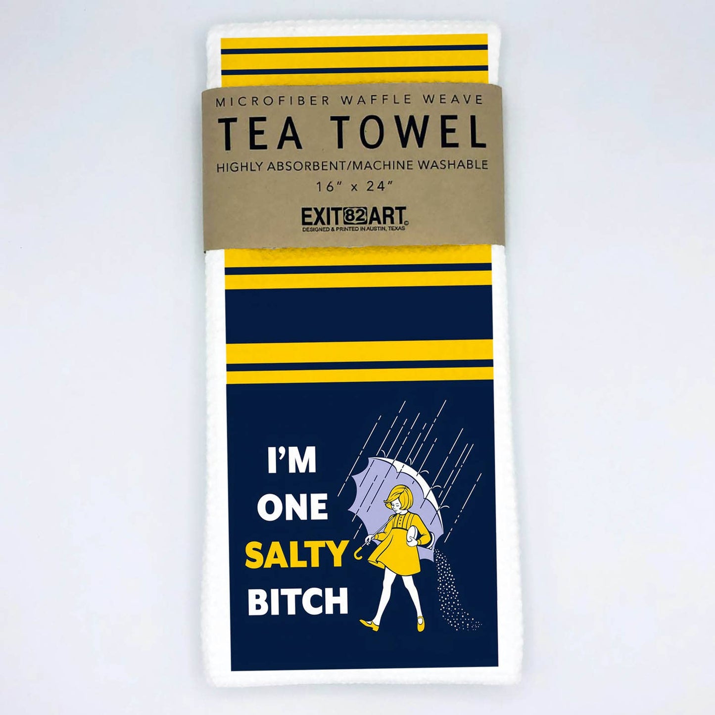 I'm One Salty Bitch - Waffle Weave Kitchen Tea Towel
