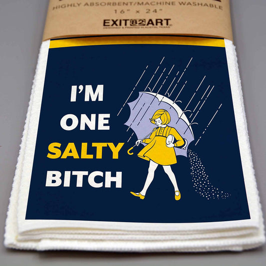 I'm One Salty Bitch - Waffle Weave Kitchen Tea Towel