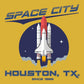Space City - Houston, TX. - Stone Drink Coaster w/Cork Back