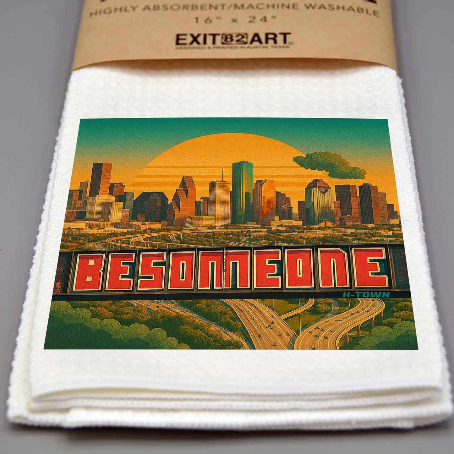 Be Someone - 16" x 24" Waffle Weave Tea Towel