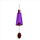 Glass Wind Chimes Made From Pyramid Shaped Bottles: Vintage Green