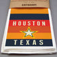 Houston Texas Retro - 16" x 24" Waffle Weave Tea Towel