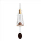 Glass Wind Chimes Made From Pyramid Shaped Bottles: Amber