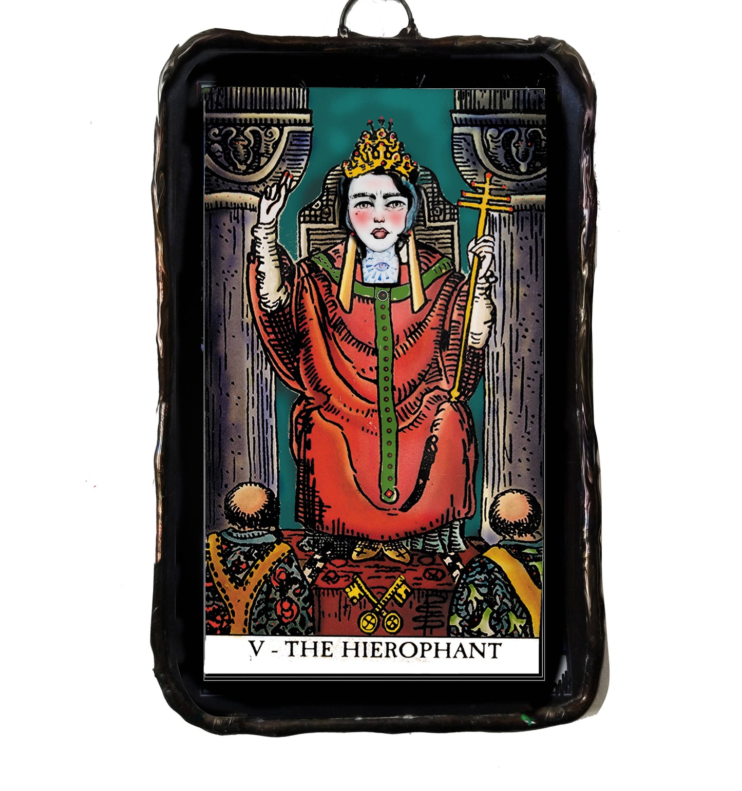 The Hierophant Tarot Card | Glass | Art | Ornament | Witch