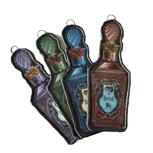 Drink Me Petite Art Glass Ornament Set