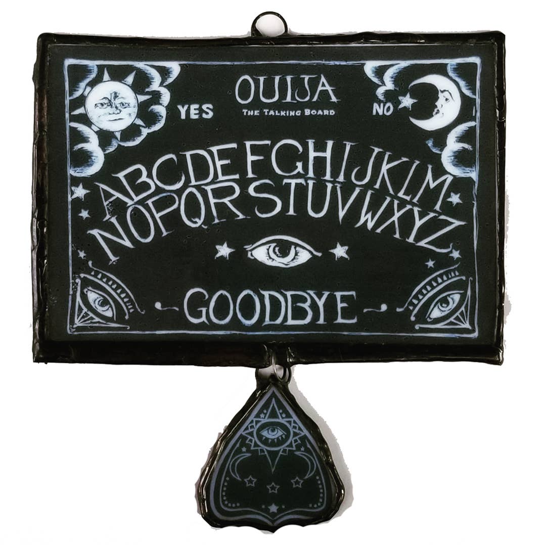 Ouija Board with Planchette Petite Art Glass Ornament