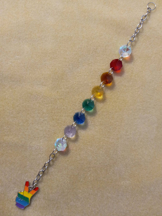 Rainbow pride suncatchers